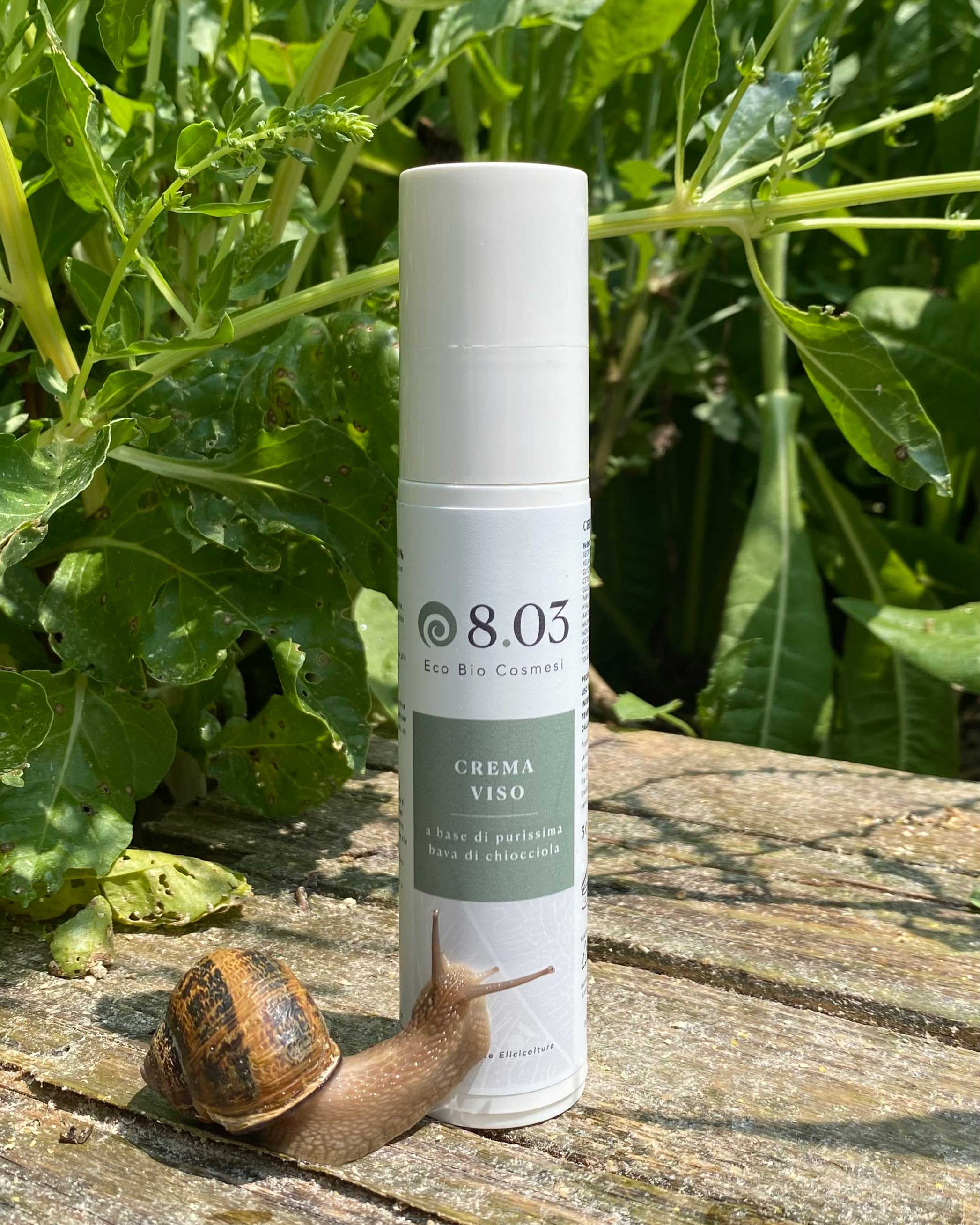 Crema viso a base di bava di chiocciola